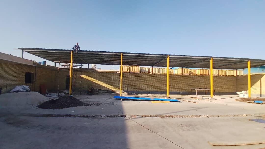 مونتاژکاری سازه فلزی سایبان و آلاچیق حمیدی در بندرماهشهر